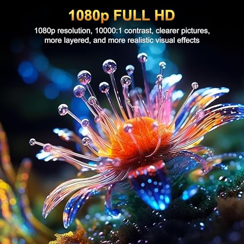 pericat Projector with WiFi and Bluetooth Pericat 4K Supported Native 1080P Projector Portable Movie Outdoor Projector for Home Theater Mini Projector Compatible with PC HDMI USB TV Stick PS5 - Image 3