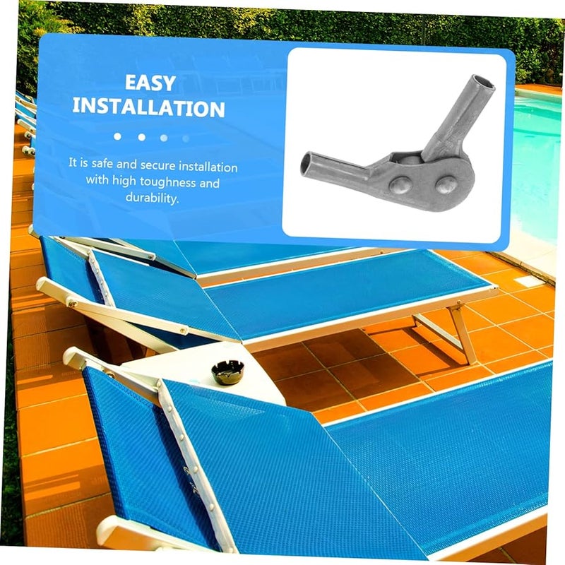 Lifkome 4 Pack Black Sofa Angle Adjuster Gear Folding Hinge For Beach Chairs Furniture - Image 2
