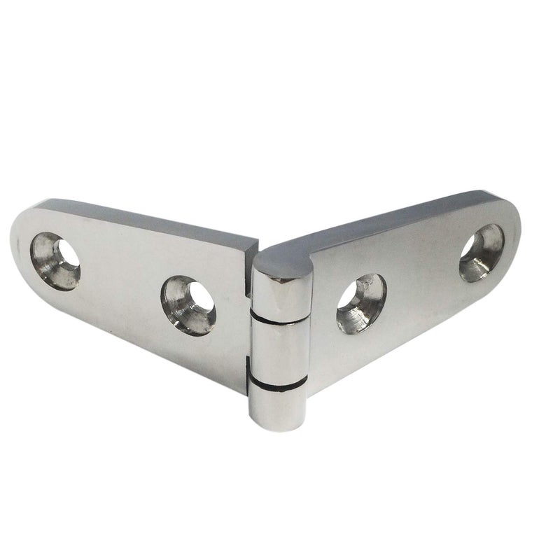NRC&XRC Pair of 316 Stainless Steel Marine Grade 4'' x 1" Cast Strap Hinge for Boat - Image 3