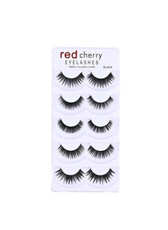 Red Cherry 5-Pair Eyelashes Set DW  - Image 1
