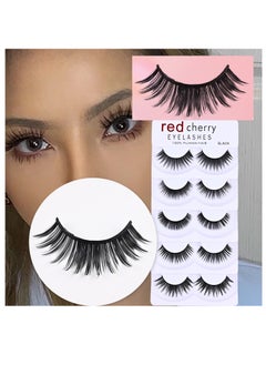 Red Cherry 5-Pair Eyelashes Set DW  - Image 2