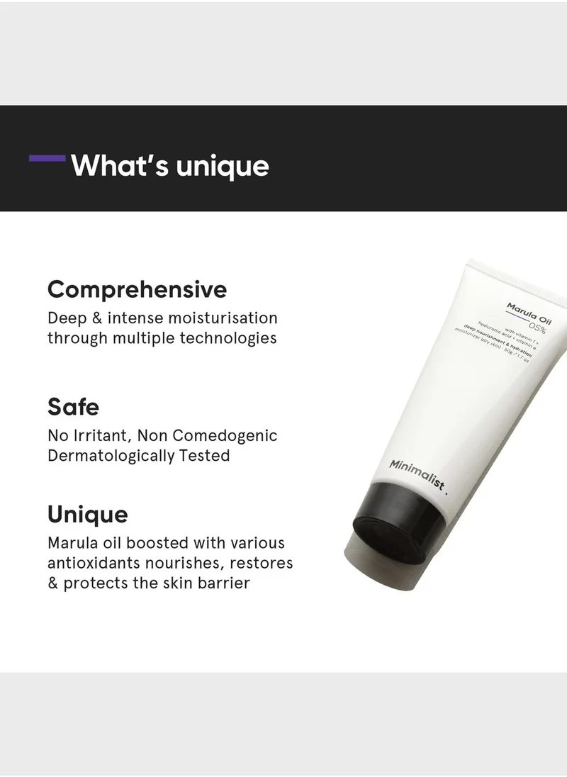 Minimalist Skincare Marula Oil 5% Face Moisturizer