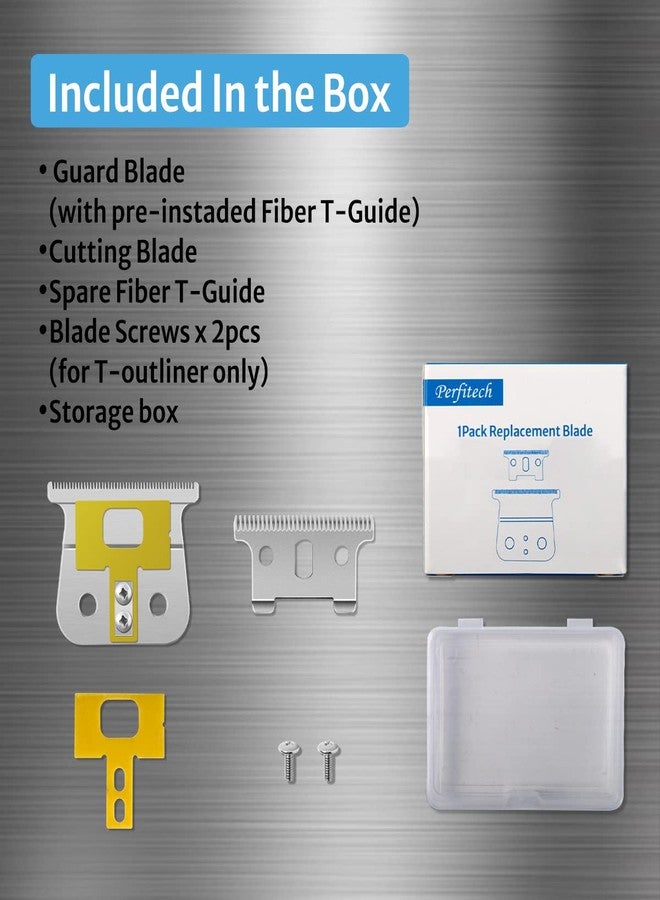 Perfitech T Outliner Blades fits for Andis T Outliner, G, GO, GTO, GTX, Headliner LS2, LS3 Replacement, 1 Pack,【New Version】 - Image 3
