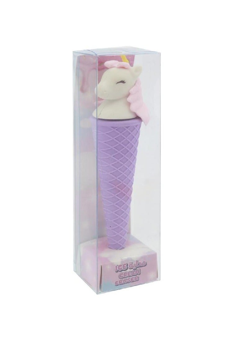 ROCO Unicorn Ice Cream Rubber Eraser in Assorted Colors - Image 1