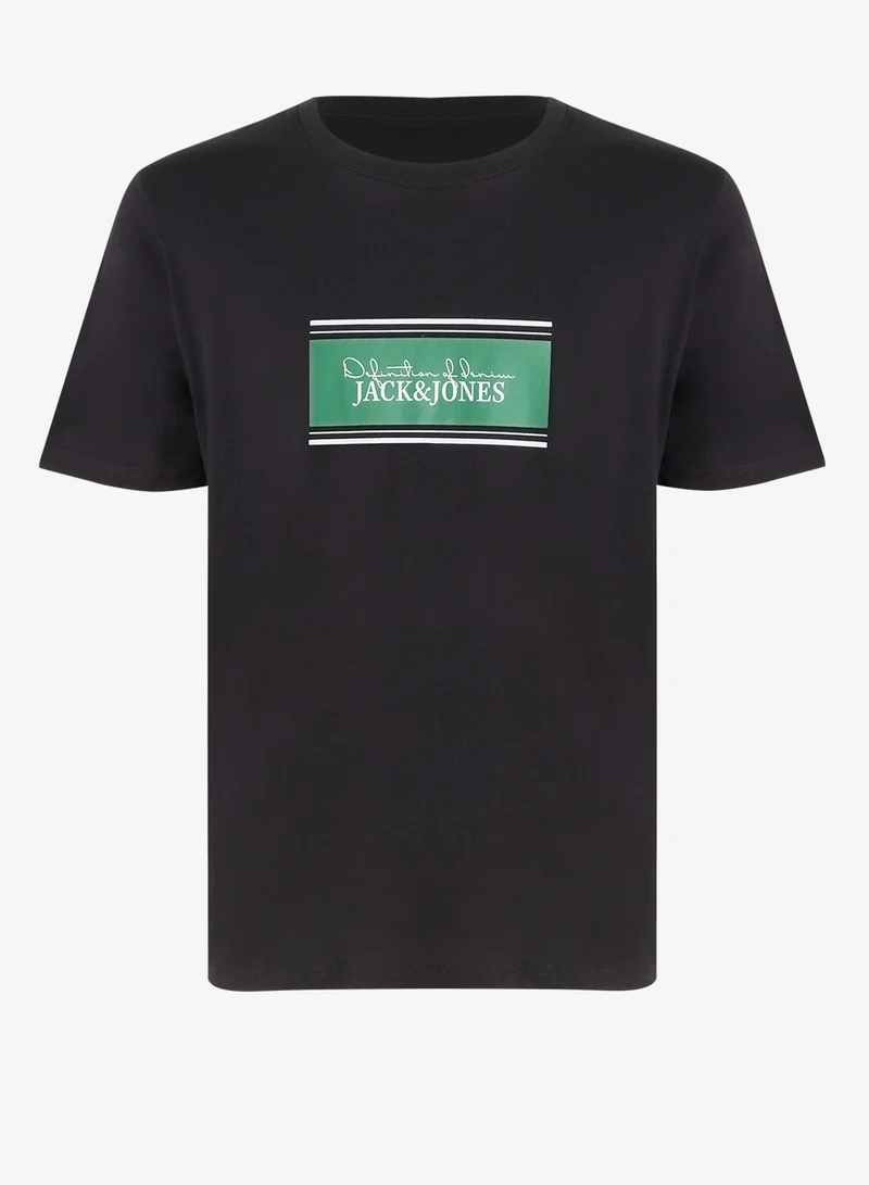 JACK & JONES Casual Regular Fit Crew Neck T-Shirt