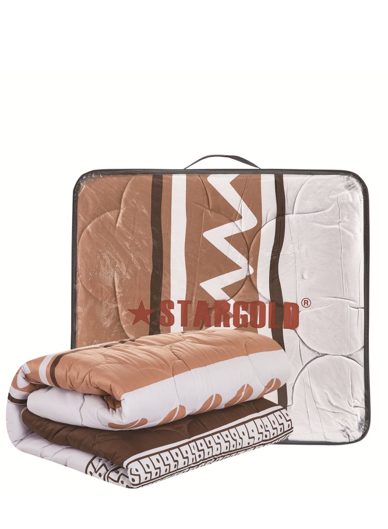 Stargold Super Soft Printed Comforter, 6pcs Set, Microfiber High-Quality Fabric, Stylish and Premium Design, Durable, Ideal For Home Bedroom 240X220CM - Image 3