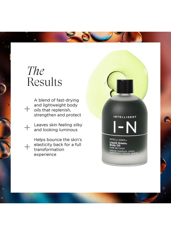 Intelligent Nutrients - Liquid Green Body Oil Intensive Hydration And Radiance Antioxidant And Soothing For All Skin Types 3.4 Oz - Image 1