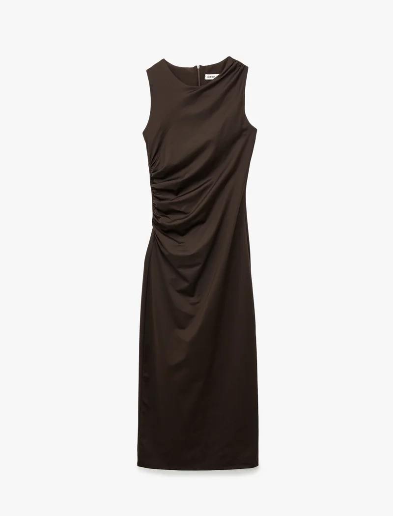 Koton  Draped Midi Dress for Women | Best Price UAE