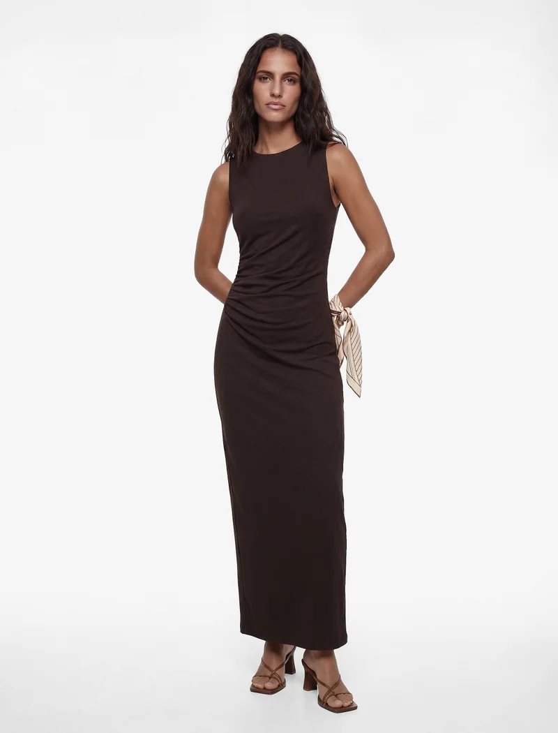 كوتون Draped Midi Dress