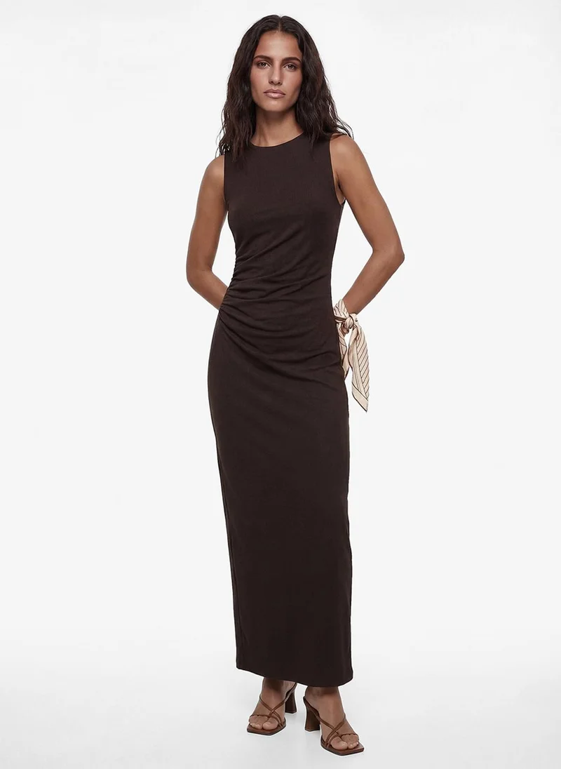 كوتون Draped Midi Dress