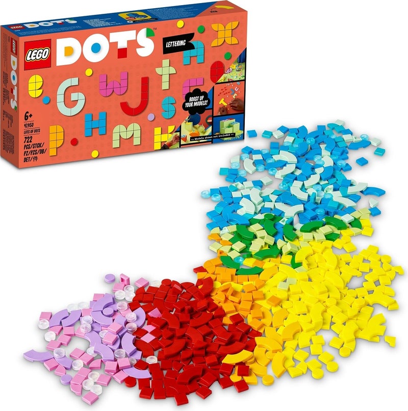 DOTS Lots of DOTS # Letters 41950 - Alphabet DIY Set That Inspires Creative Activities for Kids Ages 6 and Up (722 Pieces)
