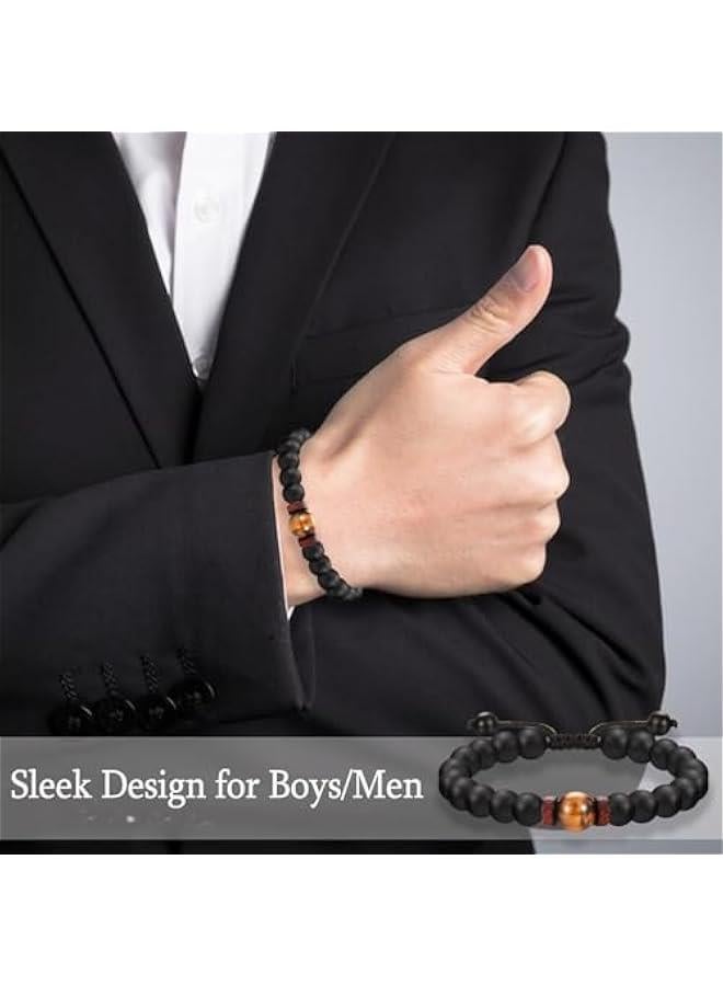 Arabest Gifts for Husband Brother Boyfriend Uncle Son Nephew Grandson Fiance Stepdad New Dad First Time Dad To Be Bracelet Gifts, Graduation Fathers Day Birthday  Anniversary Valentines Day Gifts for Him Teen Boy Men - Image 2