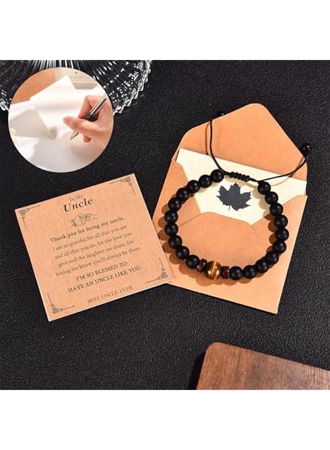 Arabest Gifts for Husband Brother Boyfriend Uncle Son Nephew Grandson Fiance Stepdad New Dad First Time Dad To Be Bracelet Gifts, Graduation Fathers Day Birthday  Anniversary Valentines Day Gifts for Him Teen Boy Men - Image 4