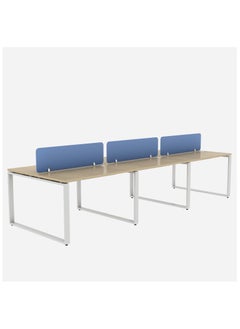 Six Line Cluster Desk with Partition Holder White 75x360x120cm - pzsku/Z9D26073C934C3D4E9CD9Z/45/_/1718359752/caee22fb-4b25-4e70-80b2-d83a75537bd1