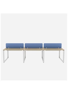 Six Line Cluster Desk with Partition Holder White 75x360x120cm - pzsku/Z9D26073C934C3D4E9CD9Z/45/_/1718361448/f9b1d8b5-4e8d-45a0-a3fe-8b4699ca79cd