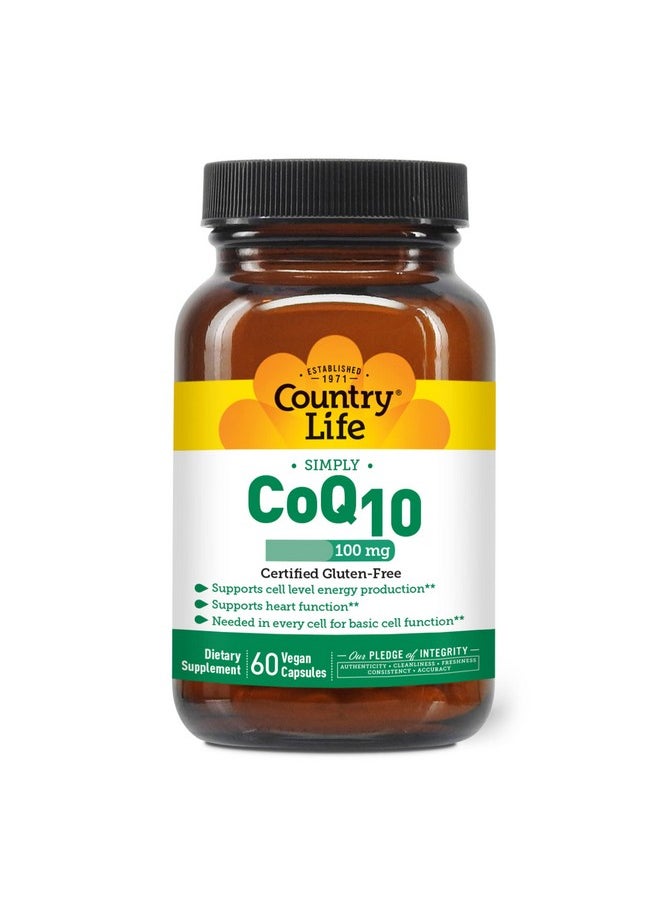 Country Life Country Life CoQ10, 100 mg - 60 Vegetarian Capsules  - Image 1