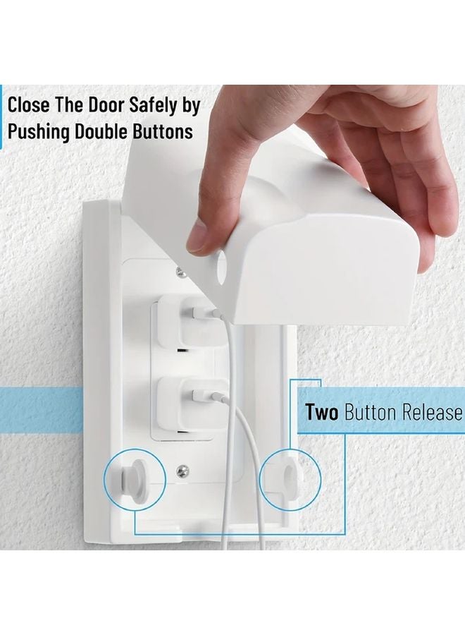 1pc Electrical Outlet Cover Box Safety Plug Socket Protector - Image 3
