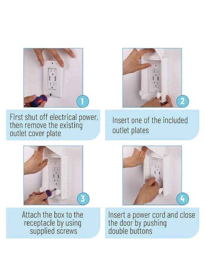 1pc Electrical Outlet Cover Box Safety Plug Socket Protector - Image 5