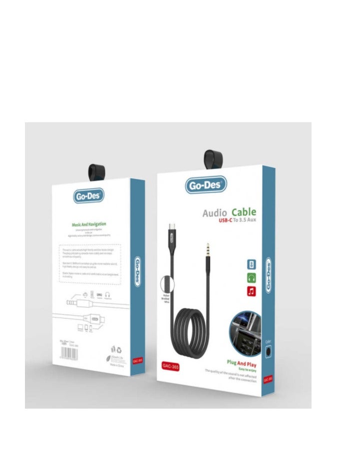 GO-DES Go Des Gac-365 Type-c To Aux Audio Cable - Image 3
