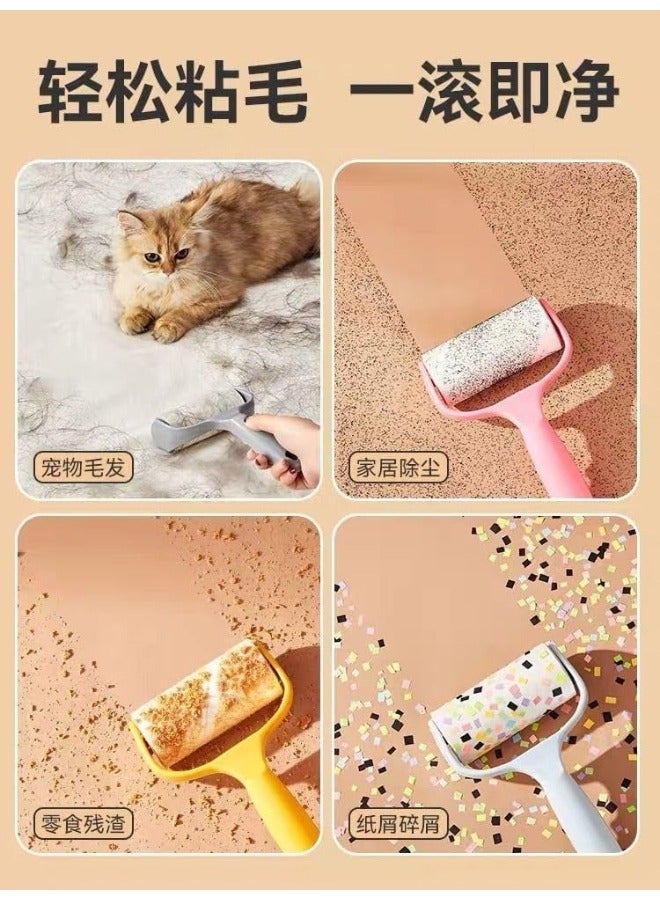 مجموعة مزيل الوبر (3 قطع، كل قطعة 60 ورقة) فرشاة لإزالة الوبر وشعر الحيوانات الأليفة من الملابس، طقم إزالة الشعر، ورق لاصق محمول مع مزيل غبار بزاوية، مناسب لإزالة الشعر والفتات وغيرها - Image 5