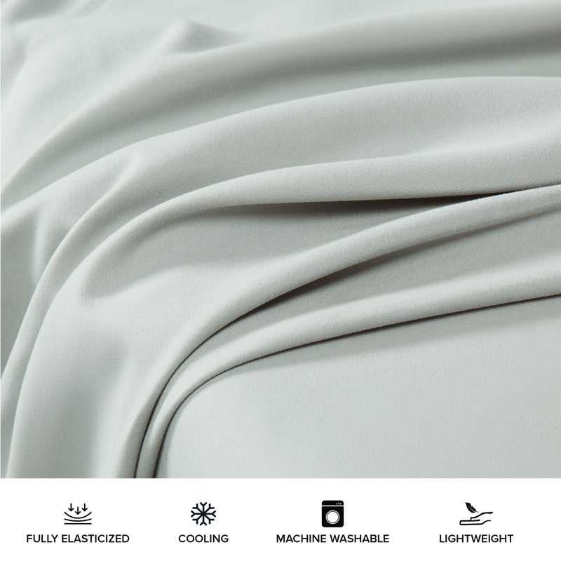 UGG 01752 Alahna King Bed Sheets and Pillowcases 4-Piece Set Sleep in Luxury Machine Washable Deep Pockets Wrinkle-Resistant Breathable Cozy Comfort Silky Cooling Sheets  King  Mineral - Image 3