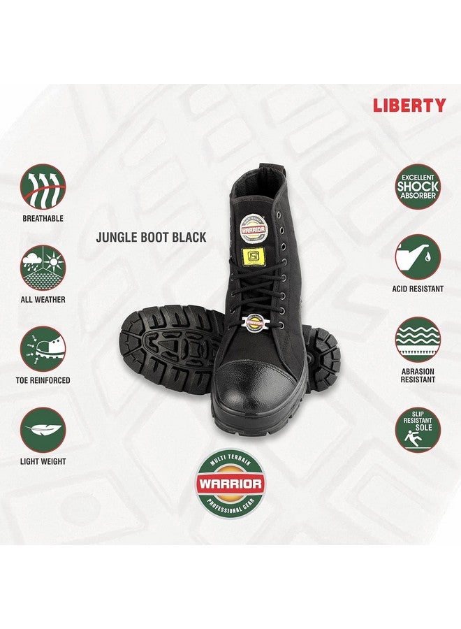 Liberty Warrior 88-46HSTG Jungle Boot for Men, Soft Toe, Olive Green & Black, size-8UK - Image 3