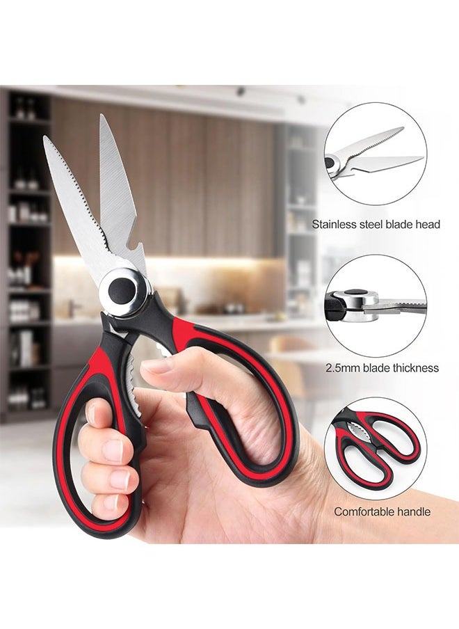 Heavy Duty Kitchen Scissors 3-Pack - Stainless Steel Multipurpose Shears for Cutting Meat, Seafood, Vegetables, and More - Ergonomic Design, Sharp, and Durable - Dishwasher Safe - pzsku/Z9D26BBC288FE504788FBZ/45/_/1726655582/7c769895-4e88-4722-a3ca-ff1b48fdc080