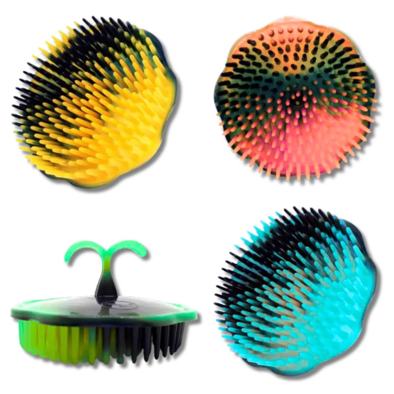 Out of the Box Out Of Box Round Finger Comb 4 Pieces | Pocket Hair Comb | Hair Massager, Washing Comb for Men and Women - Image 5