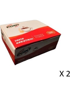 Point Wooden Wooden Tea and Coffee Stirrer 1000 x 2 Pieces  - Image 1