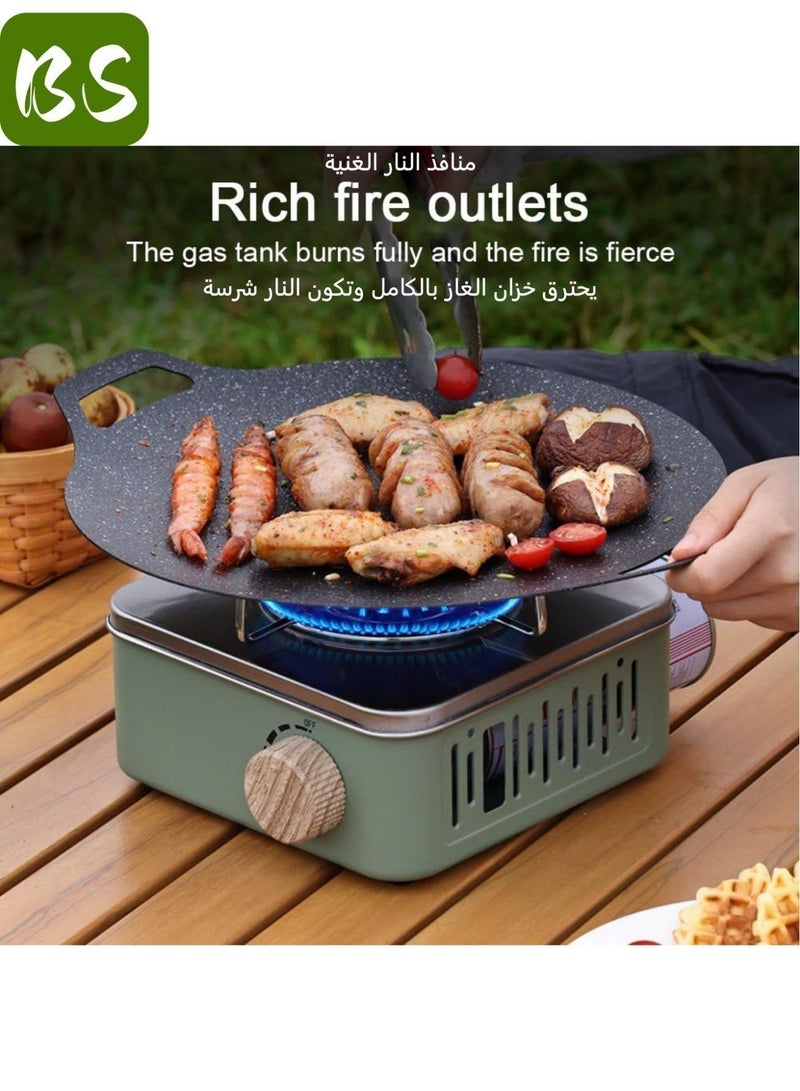 بي إس موقد غاز خفيف الوزن للغاية، محمول، ومتعدد الاستخدامات | موقد غاز للطوارئ、دافور、غاز رحلات、غاز صغير لرحلات、غاز متنقل、فرن رحلات、موقد、موقد غاز خفيف、موقد غاز للرحلات | مستقر ومقاوم للرياح | لهب قوي وإشعال في 3 ثوانٍ | لا يتطلب طاقة | أصغر بنسبة 75% من المواقد التقليدية | مناسب للتخييم وصيد الأسماك والطهي في الأماكن المغلقة - Image 3