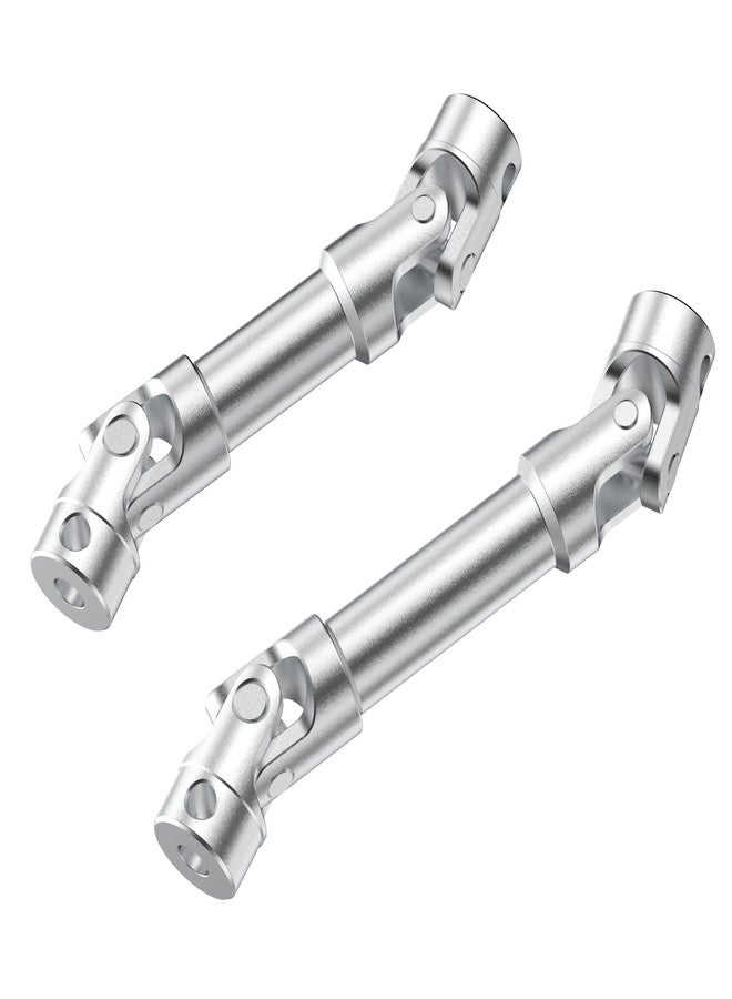 COOWOO Stainless Steel Front Rear Drive Shafts Upgrade Parts Set for 1/18 TRX-4M RC Crawler Cars, Silver - Image 1