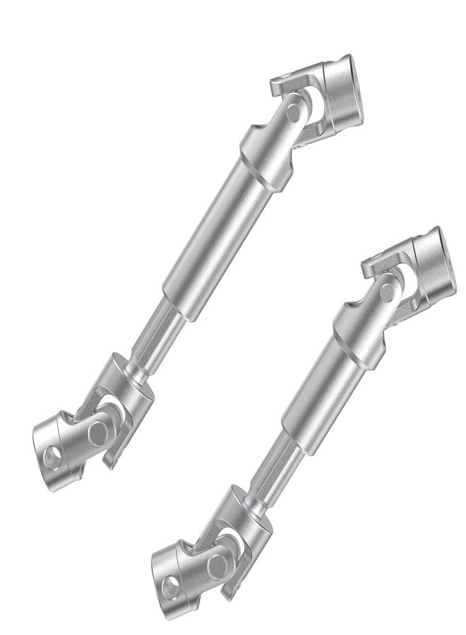 COOWOO Stainless Steel Front Rear Drive Shafts Upgrade Parts Set for 1/18 TRX-4M RC Crawler Cars, Silver - Image 2
