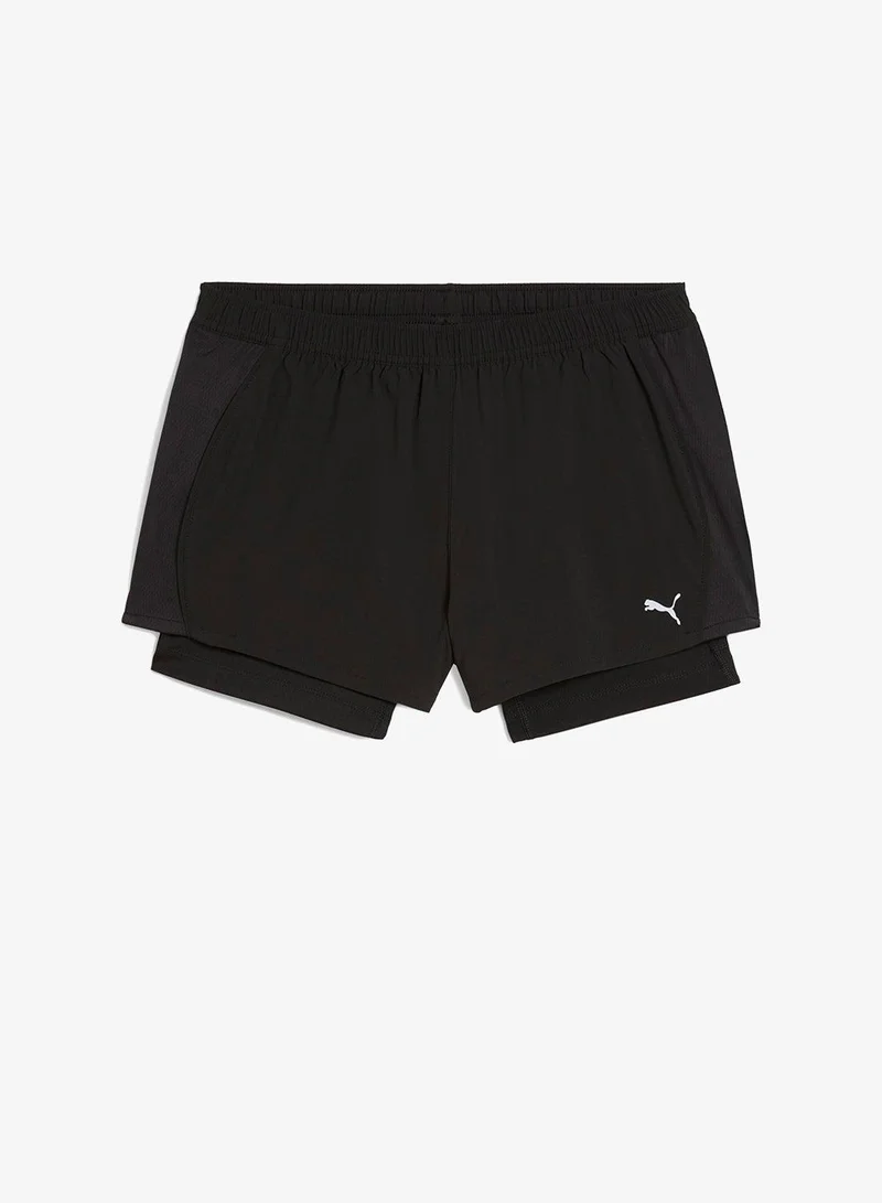 Puma PUMA Black 3" 2In1 Run Velocity Shorts for Women | Best Price UAE