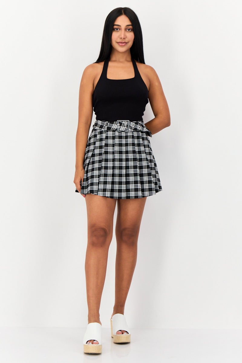 Don't Call Me Jennyfer Women Checkered Mini Skirt, Multicolor  - Image 2