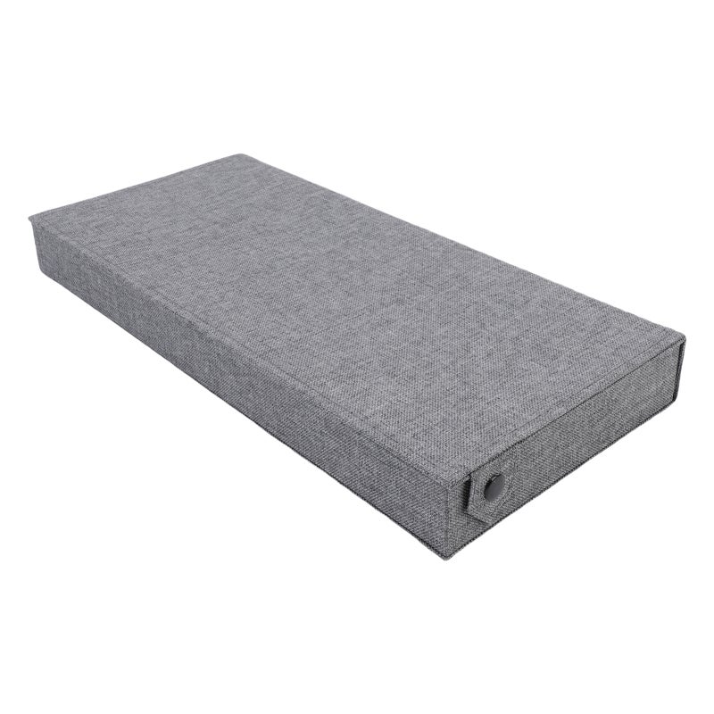 صندوق نظارات قابل للانقلاب 38 × 17 × 4 سم - صندوق تخزين نظارات بنية تصميم قابل للانقلاب - 6 فراغات - صندوق تخزين متعدد الوظائف لمحبي النظارات للمنزل والسفر - Image 1