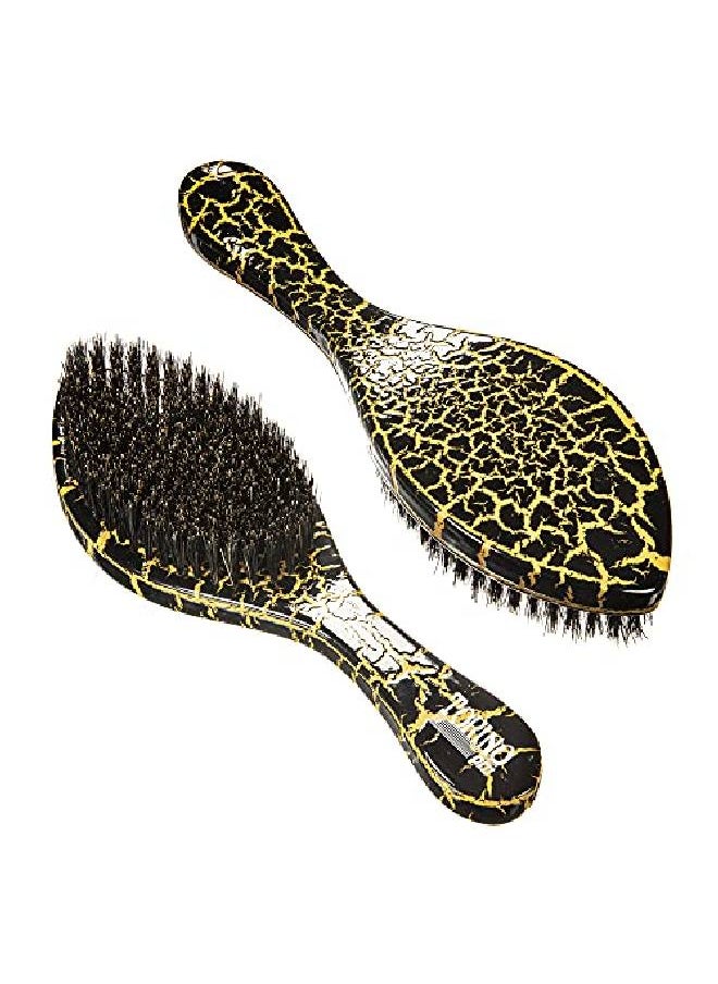 TORINO PRO WAVE BRUSHES BY BRUSH KING - Torino Pro Curve Wave Brush 143 Medium 100% Boar Bristle Curved 360 Wave Brush Great For Laying Down 360 Waves And Use Before Using Wave Cap Or Durag Luxury Waves Brush For Men 360 - Image 1