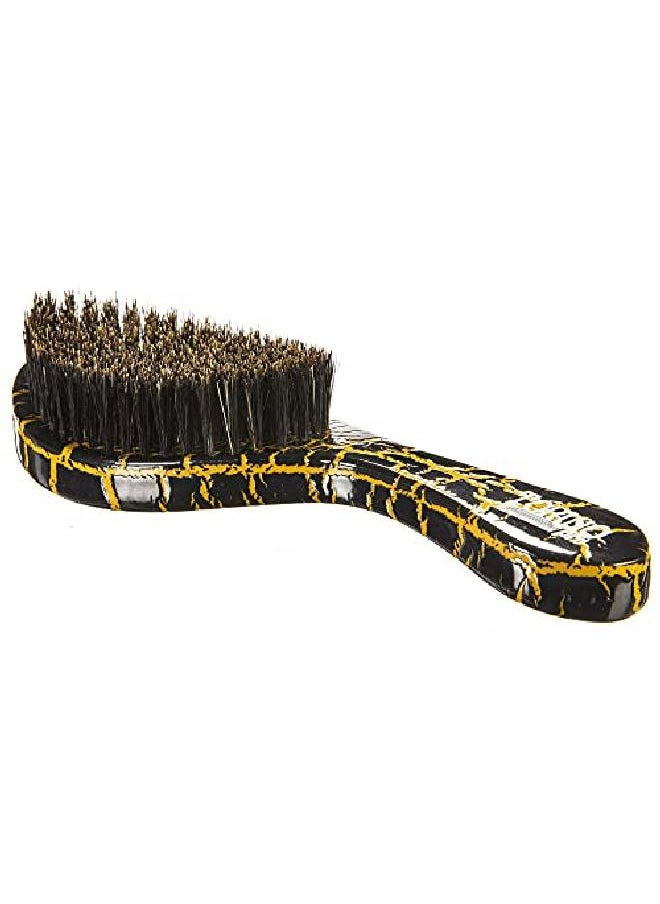 TORINO PRO WAVE BRUSHES BY BRUSH KING - Torino Pro Curve Wave Brush 143 Medium 100% Boar Bristle Curved 360 Wave Brush Great For Laying Down 360 Waves And Use Before Using Wave Cap Or Durag Luxury Waves Brush For Men 360 - Image 1