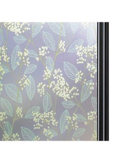 Sweet seven 3D Leaf Pattern Privacy Window Film - Decorative Static Cling Glass Film with Anti-UV Protection for Home, Kitchen, Bedroom - Non-Adhesive, Easy to Install - Size: 60 x 150 cm  - Image 4