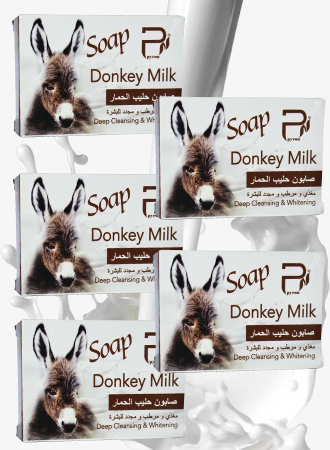 PYRON 5 pieces Pyron Donkey Milk Soap Deep Cleansing And Whitening - Image 1