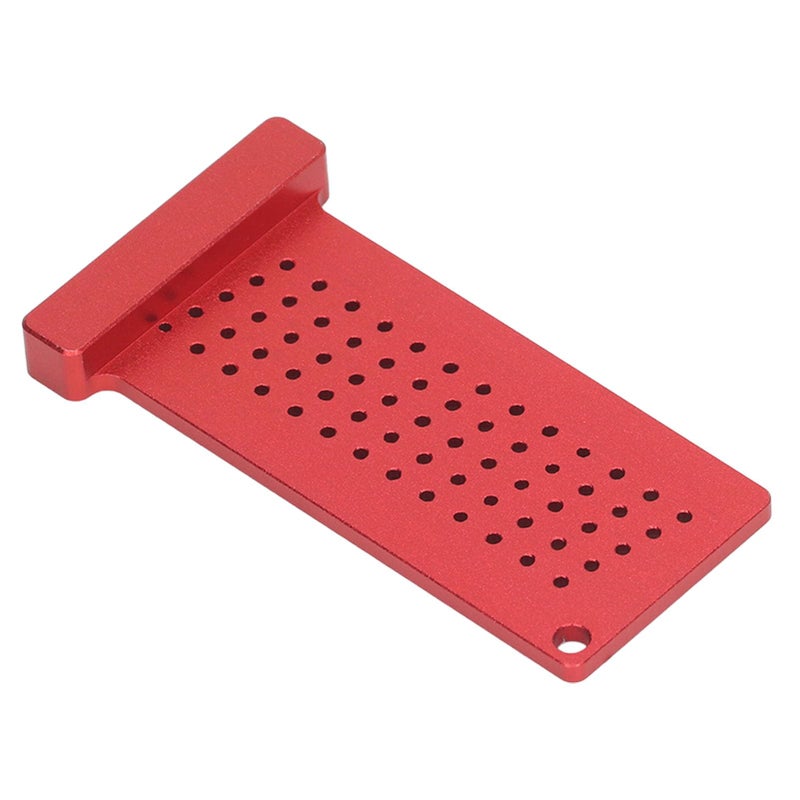65mm Red Woodworking Scribing Gauge Hole Positioning Ruler For Workplaces - Image 5