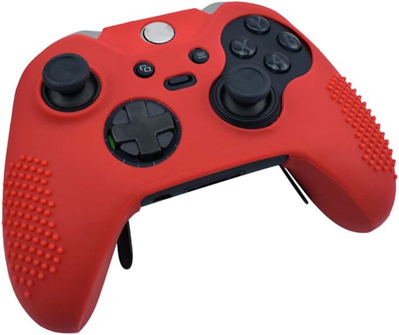 OSTENT Soft Protective Silicone Rubber Skin Case Cover for Xbox One Elite Controller (Red) - Image 3