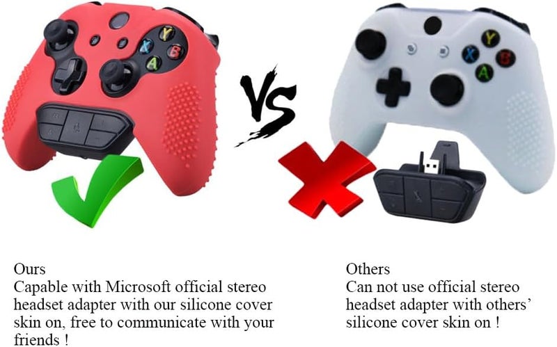 OSTENT Soft Protective Silicone Rubber Skin Case Cover for Xbox One Elite Controller (Red) - Image 5