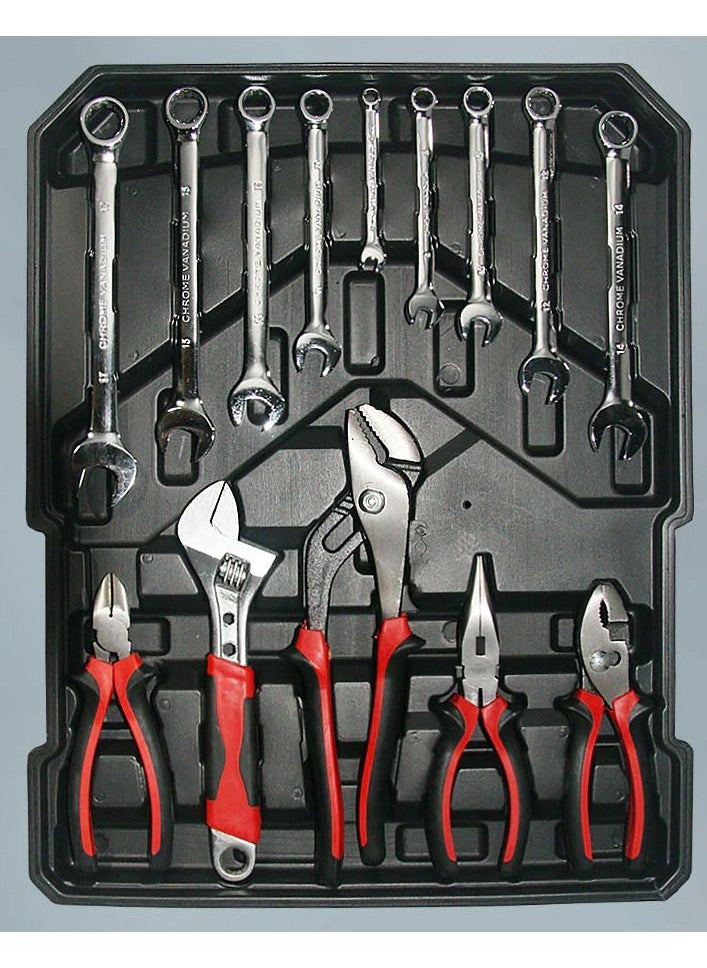 DubaiGallery Tool Set Hand Tool Kit Aluminum Trolley Case Tool Box Set Car Repair Kit Home Tool Set  - Image 3