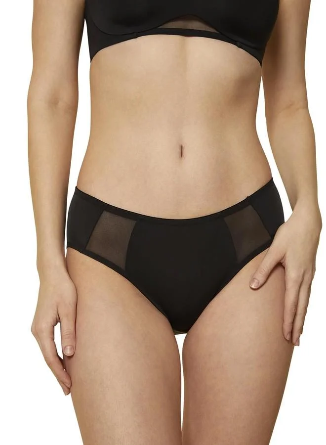 ترايامف Triumph International Women Body Make-Up Smooth Cup Midi Brief | L | Pack of 1(756I633 04) Black