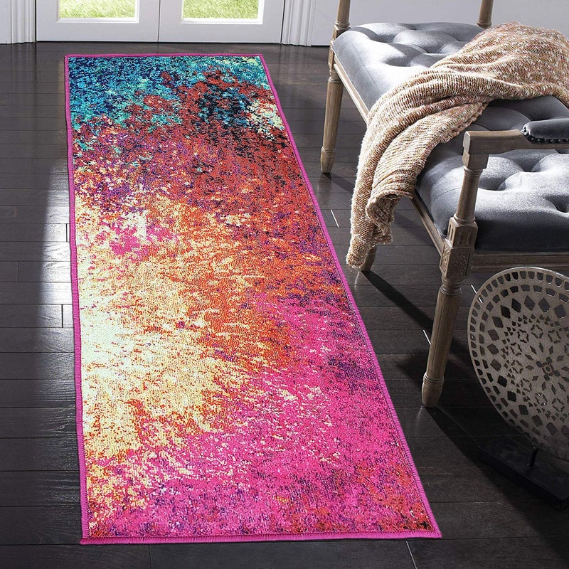 Status Contract Rugs for Living Room |(22"x55") 3D Printed Carpet for Living Room Deco|Anti Skid Backing Home Essentials|Aesthetic Vintage Decor Carpet Bedroom|Boho Rugs for Living Room - Image 1