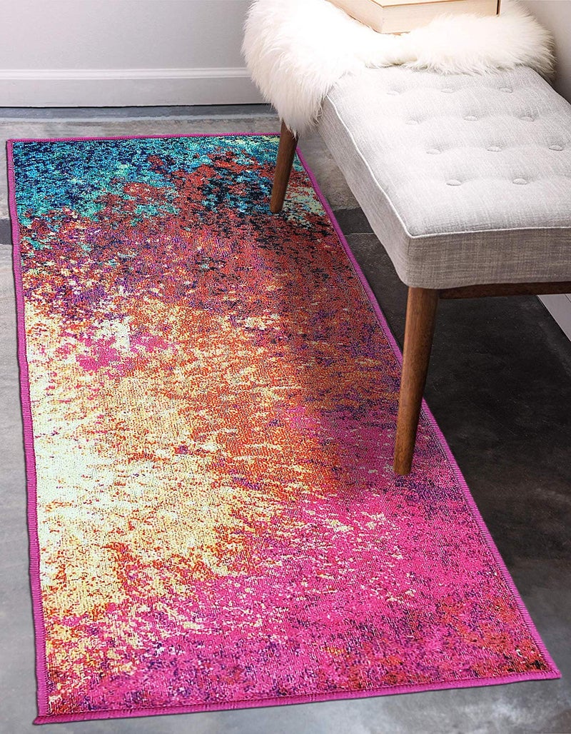 Status Contract Rugs for Living Room |(22"x55") 3D Printed Carpet for Living Room Deco|Anti Skid Backing Home Essentials|Aesthetic Vintage Decor Carpet Bedroom|Boho Rugs for Living Room - Image 3