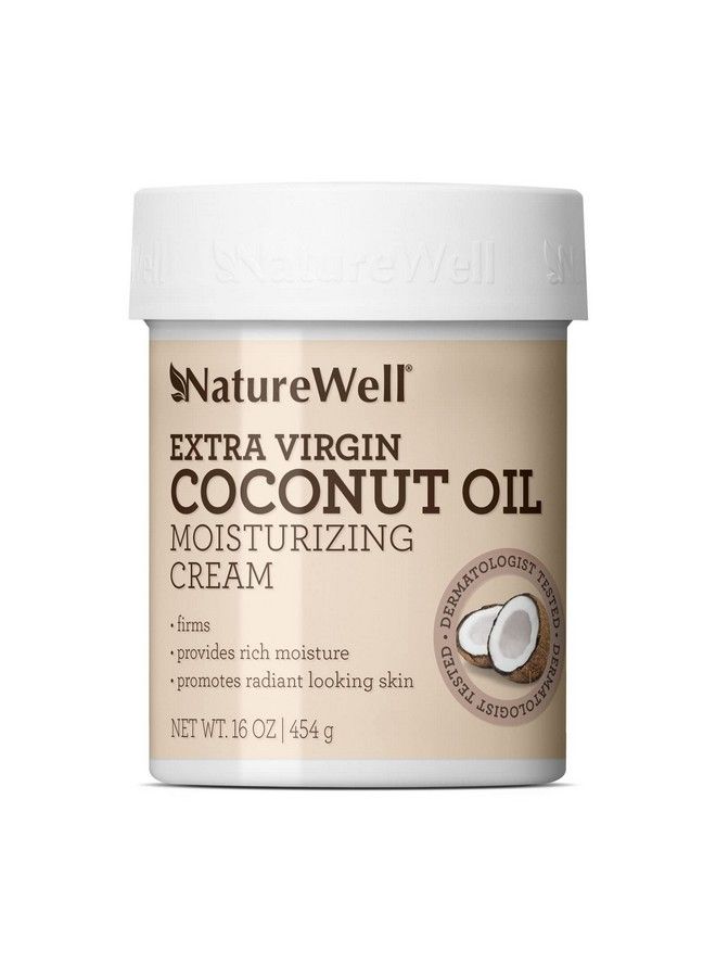 NATURE WELL 20 Extra Virgin Coconut Oil Moisturizing Cream For Face And Body Lightweight Intense Hydration For Sensitive Skin 16 Oz - Image 2