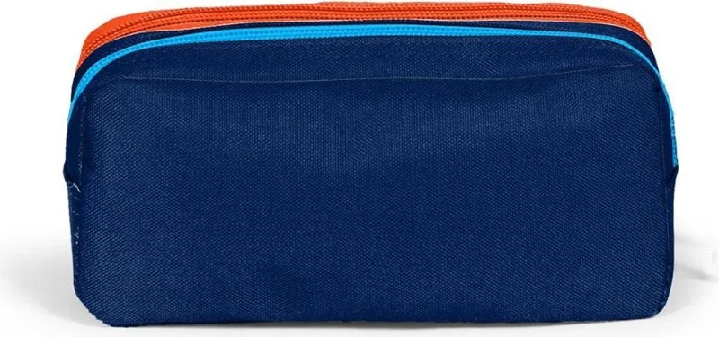 CORAL HIGH Kids Navy Blue Basketball Ball Patterned USB 2-Piece School Bag Set GOSET0224318