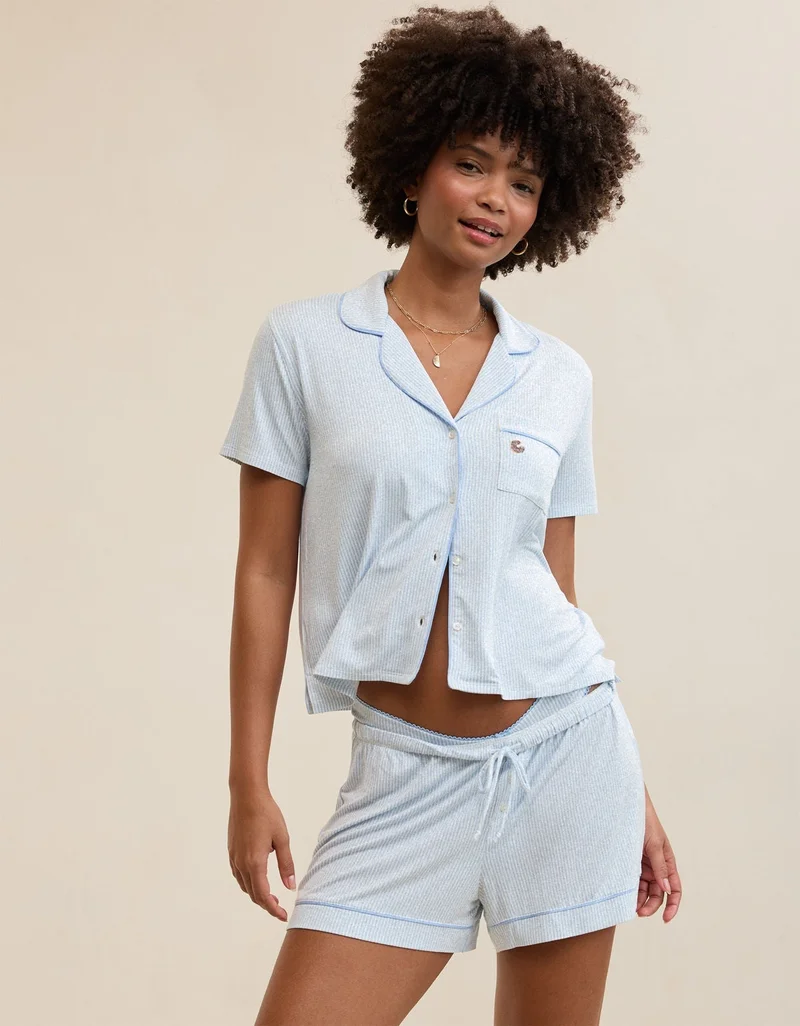 Aerie  Aerie Real Soft® Short Sleeve Pajama Shirt for Women | Best Price UAE