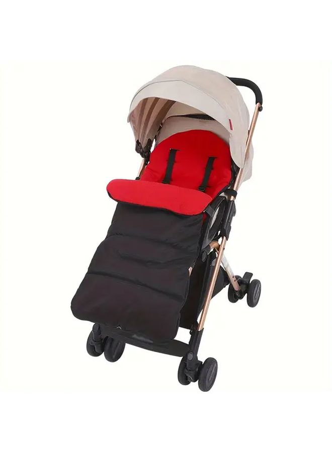 Gray Windproof Winter Stroller Foot Cover Warm Durable Easy Install Pram Pushchair Accessory - Image 5